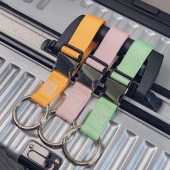 JUSTOP Personalized Adjustable Luggage Strap Buckle Suitcase Belt Luggage Strap with Ring