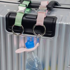 JUSTOP Personalized Adjustable Luggage Strap Buckle Suitcase Belt Luggage Strap with Ring