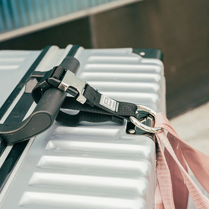 JUSTOP Personalized Adjustable Luggage Strap Buckle Suitcase Belt Luggage Strap with Ring