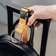 JUSTOP Personalized Adjustable Luggage Strap Buckle Suitcase Belt Luggage Strap with Ring