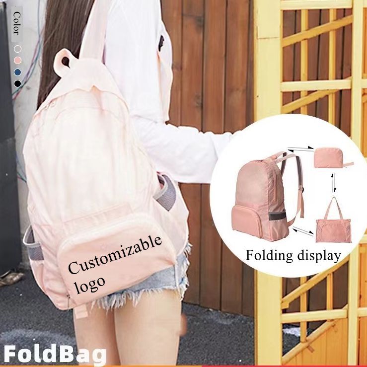 JUSTOP Best Selling Travel Foldable Backpack School Bag Waterproof Men's Backpacks Custom Logo Hiking Backpack