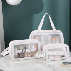 JUSTOP Travel Cosmetic bag Set Custom Logo With Zipper For Makeup Waterproof Toiletry Storage Bags