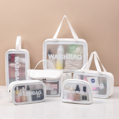 JUSTOP Travel Cosmetic bag Set Custom Logo With Zipper For Makeup Waterproof Toiletry Storage Bags
