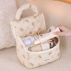 JUSTOP New Large Capacity Fashion Makeup Bags Cute Cartoon Small House Travel Storage Toiletry Bags with Zipper