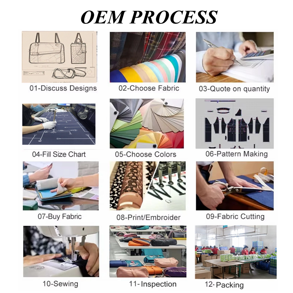 12-step OEM manufacturing process for custom makeup bag and travel packing cubes