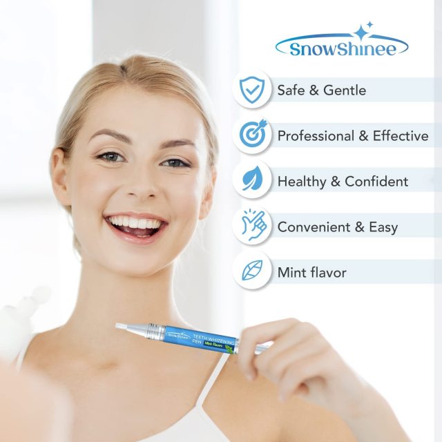 Teeth Whitening Pen - Teeth Stain Remover to Whiten Teeth - Effective & Painless Whitening, No Sensitivity, Easy to Use, Mint Flavor