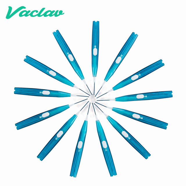 Vaclav 20PcsPack Push-Pull Interdental Brush Gum Interdental Tooth Brush Orthodontic Wire Brush Toothbrush Oral Care Toothpick