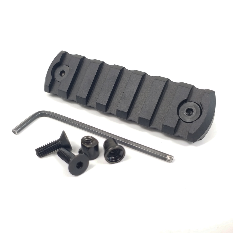 CNC Aluminum Picatinny Rail Section For Keymod Handguards Balck color