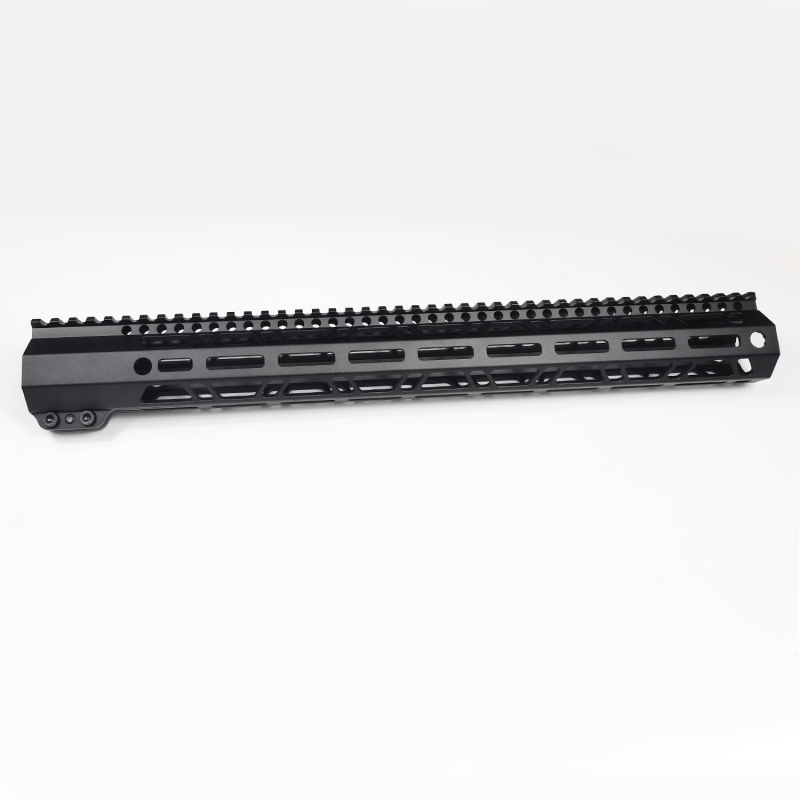 17 " Super Slim M-Lock Free Float Full Top Picatinny Rail Handguard For .308,Black Color