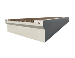 Concrete pontoon bridge