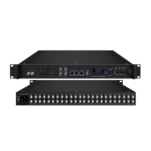 16 or 24 in 1 Mux scrambling QAM Modulator