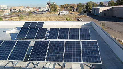 Solar Flat Roof Mounting Project