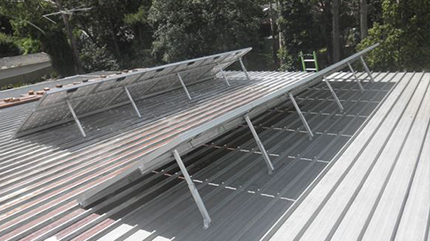 Solar Flat Roof Mounting Project