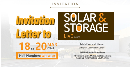Invitation to Attend Solar and Storage Live Africa Exhibition