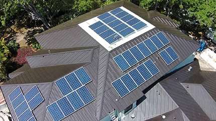 Solar Pitched Roof Mounting Project