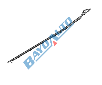 WINDOW GLASS MOULDING REAR RH  ELANTRA 16-19