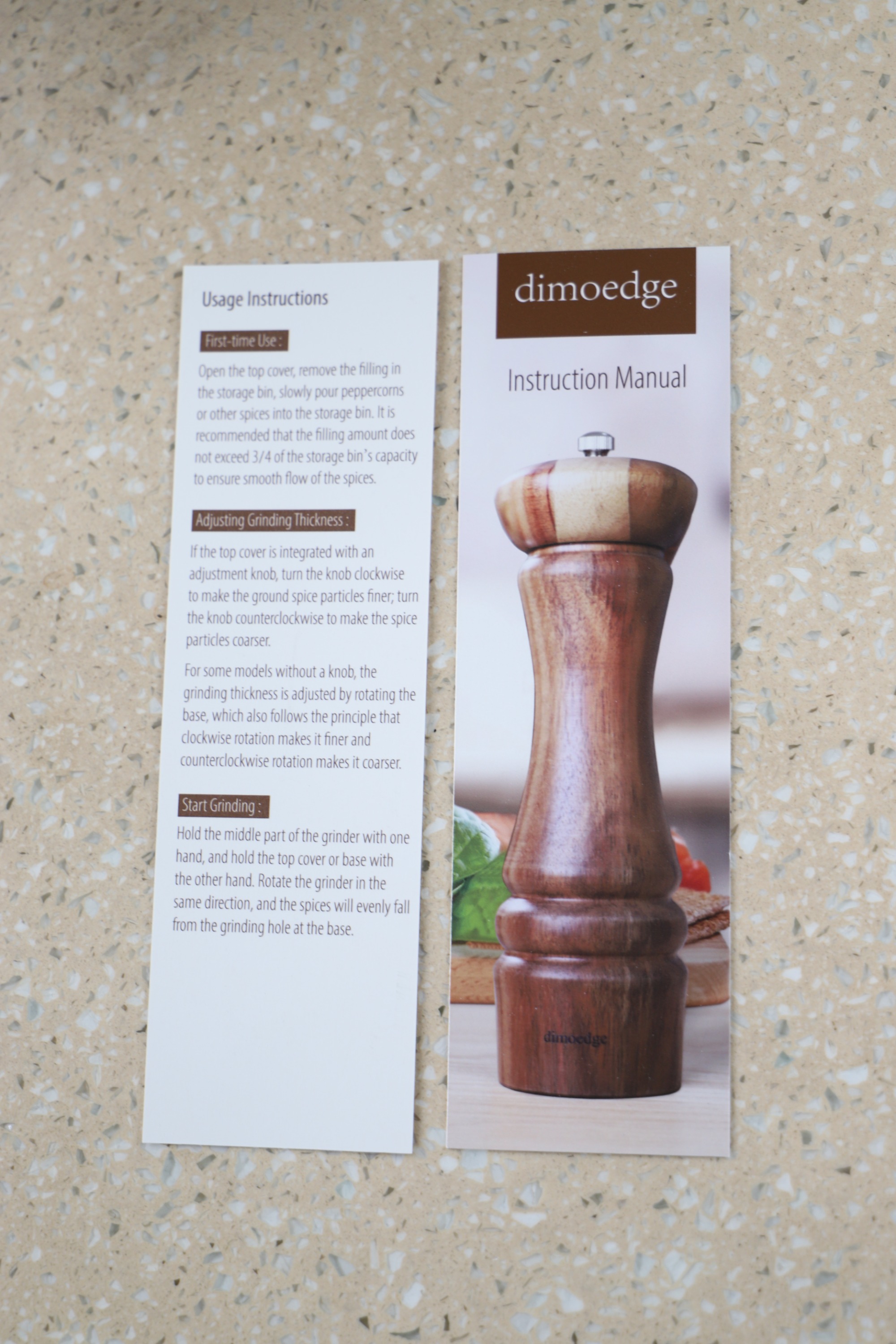 Dimoedge Wood Salt and Pepper Mill