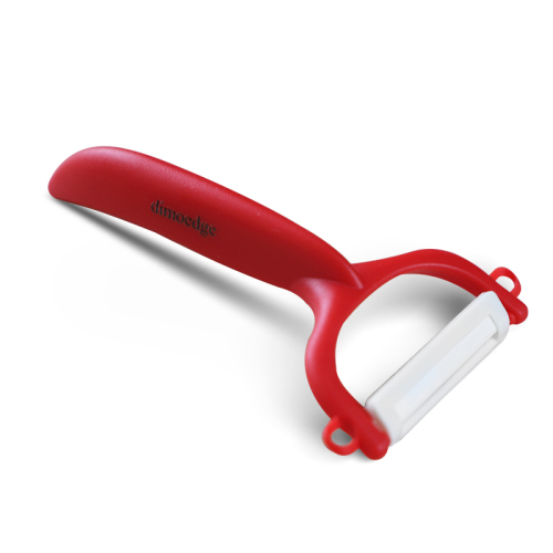 Red Ceramic Fruit Peeler – 10cm Ultra-Sharp, Safe & Lightweight Kitchen Essential