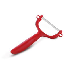 Red Ceramic Fruit Peeler – 10cm Ultra-Sharp, Safe & Lightweight Kitchen Essential