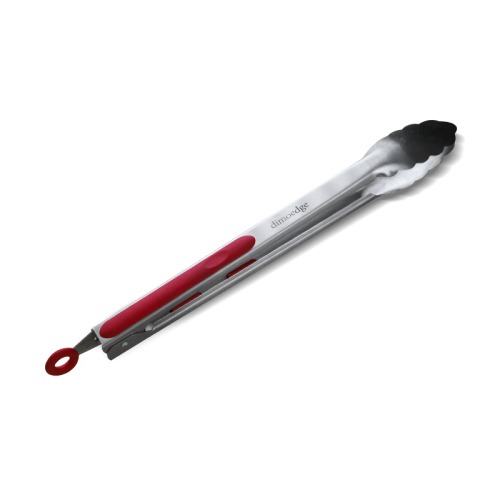 Dimoedge Kitchen Tongs 3-Piece Set – 7", 9", 12" Stainless Steel with Silicone Tips &amp; Hanging Lock