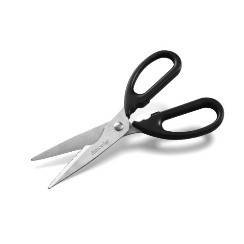 Black Kitchen Scissors – 20.5cm Heavy-Duty Stainless Steel Food Shears