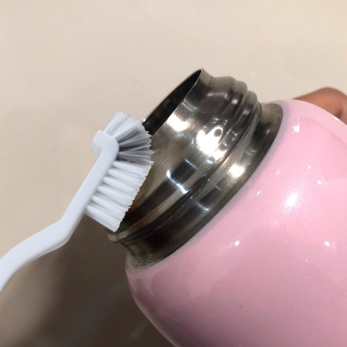 Multi-Purpose Angled Cleaning Brush for Bottles, Cups, and Blenders