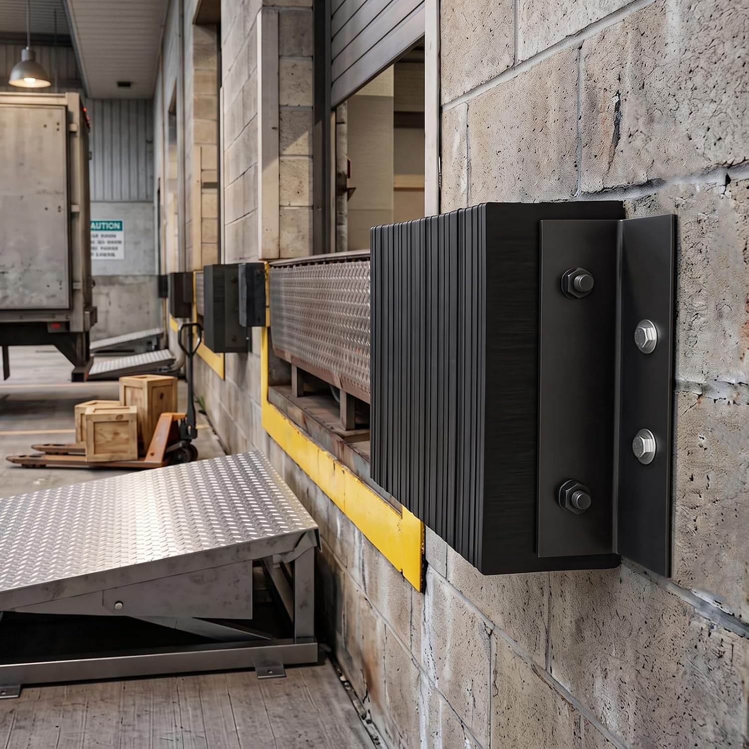 Laminated Rubber Dock Bumper with Steel Angle