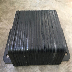 Laminated Rubber Dock Bumper with Steel Angle