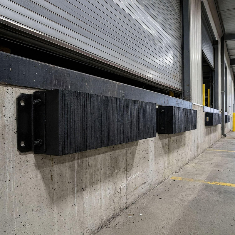 Laminated Rubber Dock Bumper with Steel Angle