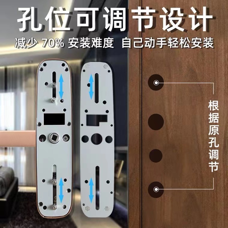 RFTC-011 Fingerprint combination lock for interior wooden door