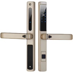 RFTC-D03 单面防水滑盖指纹头断桥铝锁