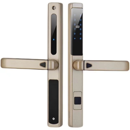 RFTC-D03 单面防水滑盖指纹头断桥铝锁