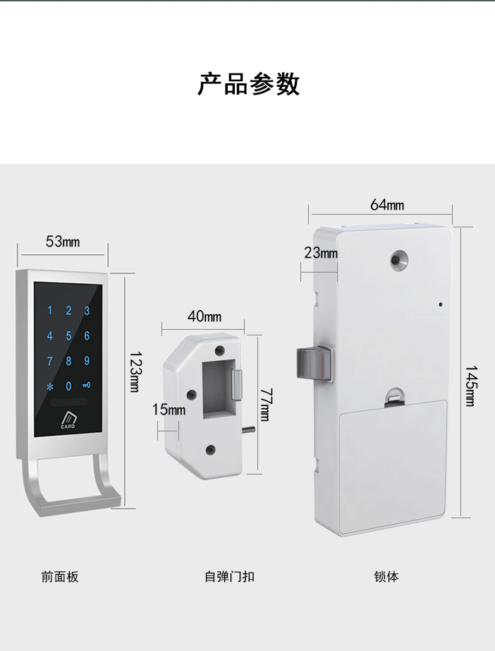RFTC-EM-839 密码刷卡智能柜锁