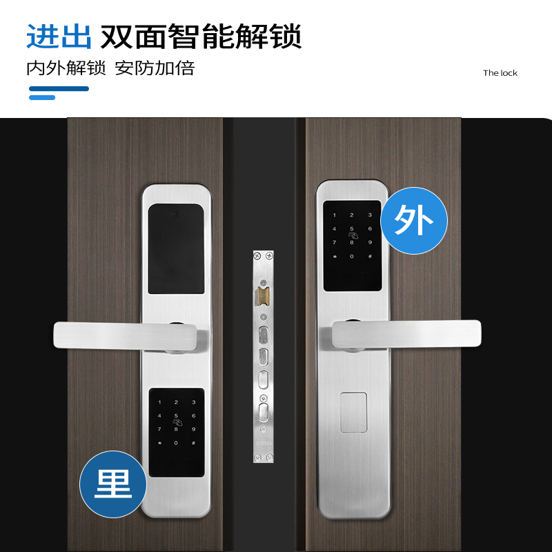 RFTC-019 不锈钢双面密码智能锁