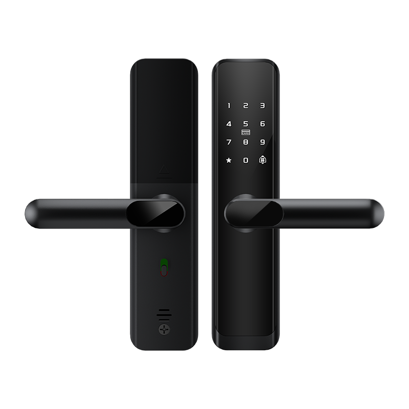 RFTC-涂鸦WiFi远程开锁外贸出口半自动指纹智能木门锁 办公室门锁