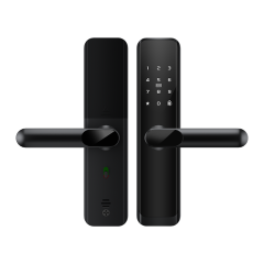 RFTC-涂鸦WiFi远程开锁外贸出口半自动指纹智能木门锁 办公室门锁