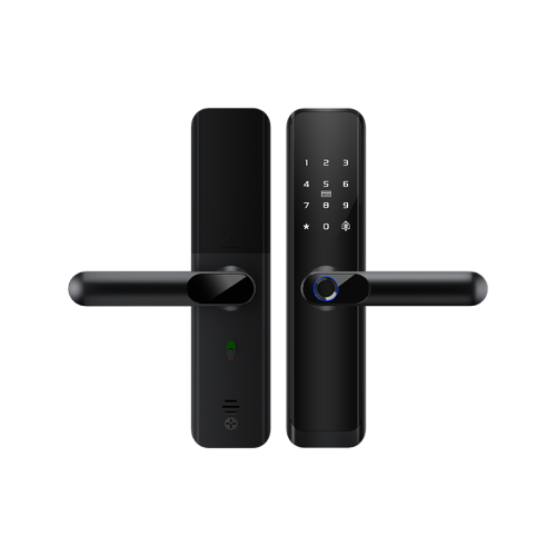 RFTC-涂鸦WiFi远程开锁外贸出口半自动指纹智能木门锁 办公室门锁