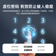 RFTC-木门涂鸦WiFi远程开锁外贸出口室内锁半自动指纹智能锁