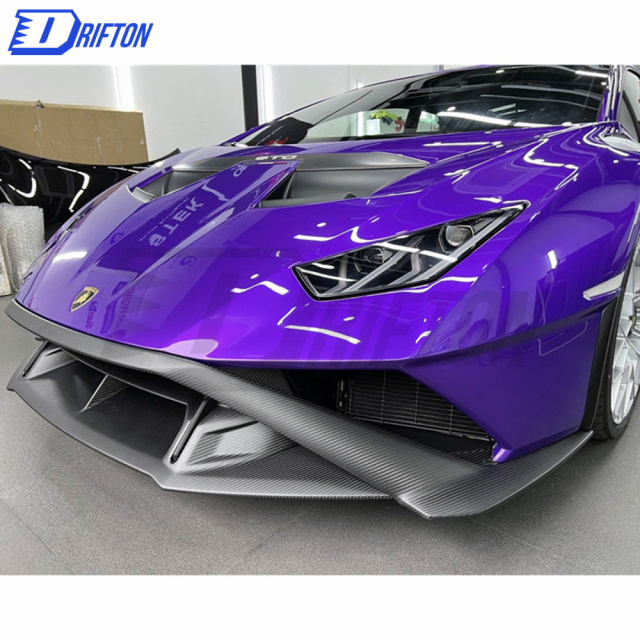Dry Carbon Fiber Front Lip (top part ) For Lamborghini Huracan STO