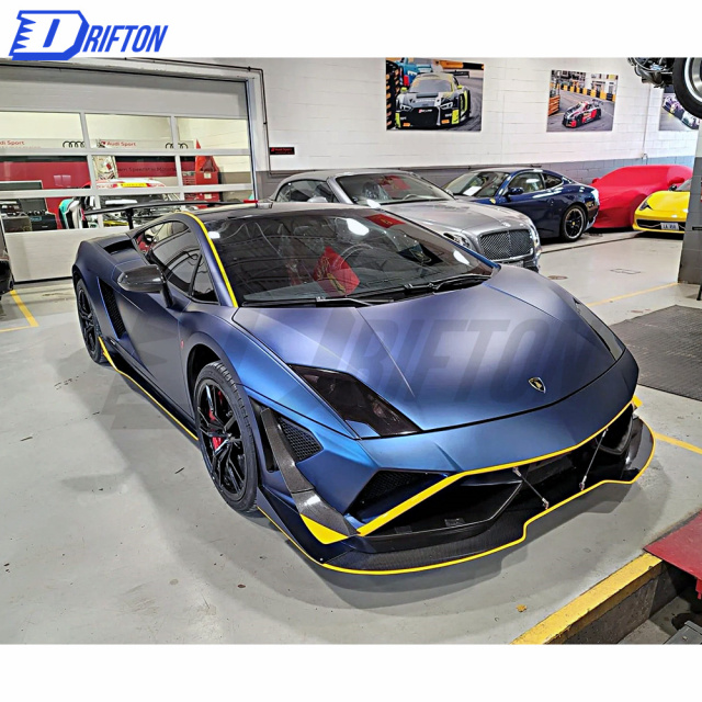 Super Trofeo Race Style Half Carbon Fiber Front Bumper For Lamborghini Gallardo LP550 LP560 LP570 2008-2014