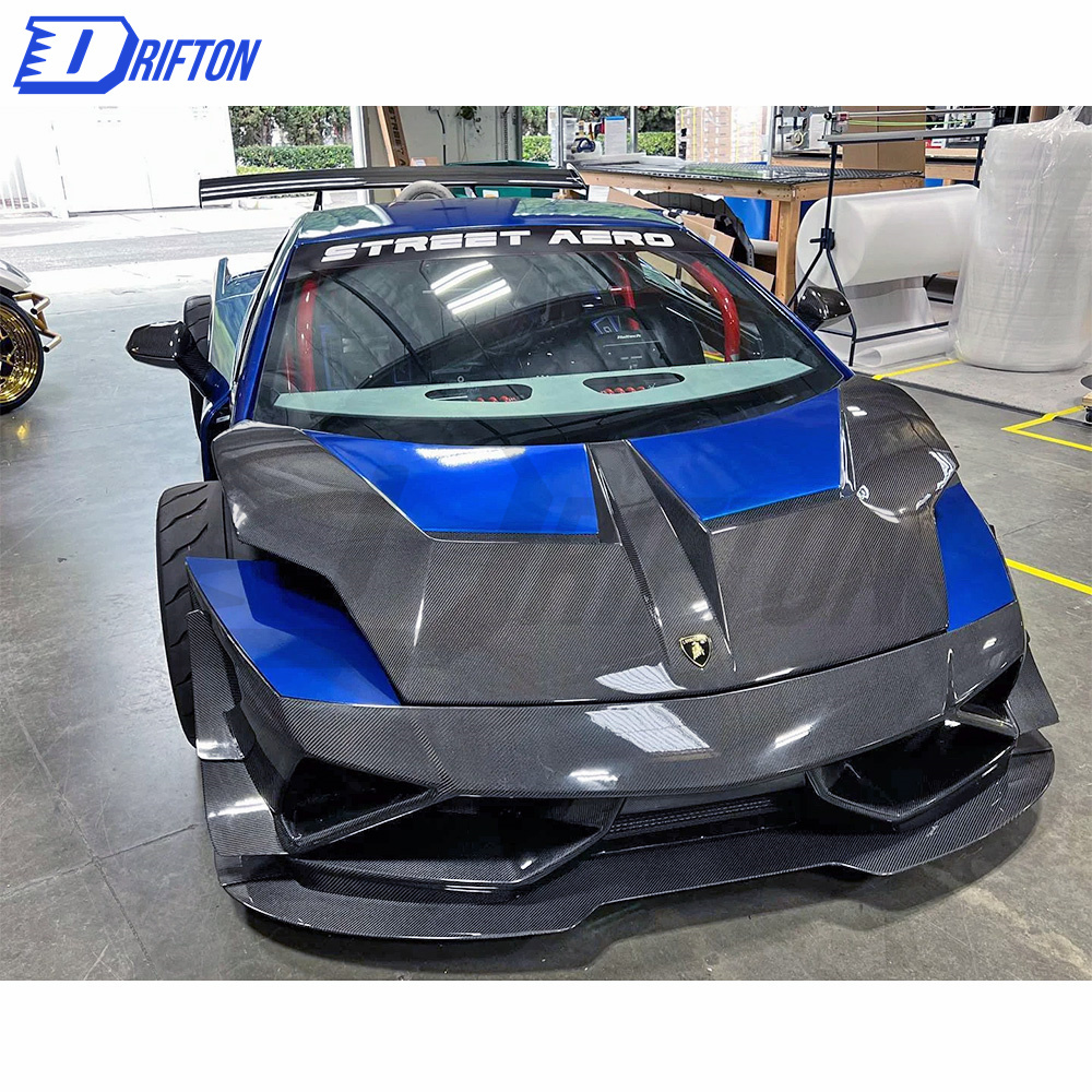 Super Trofeo Race Style Half Carbon Fiber Front Bumper For Lamborghini Gallardo LP550 LP560 LP570 2008-2014