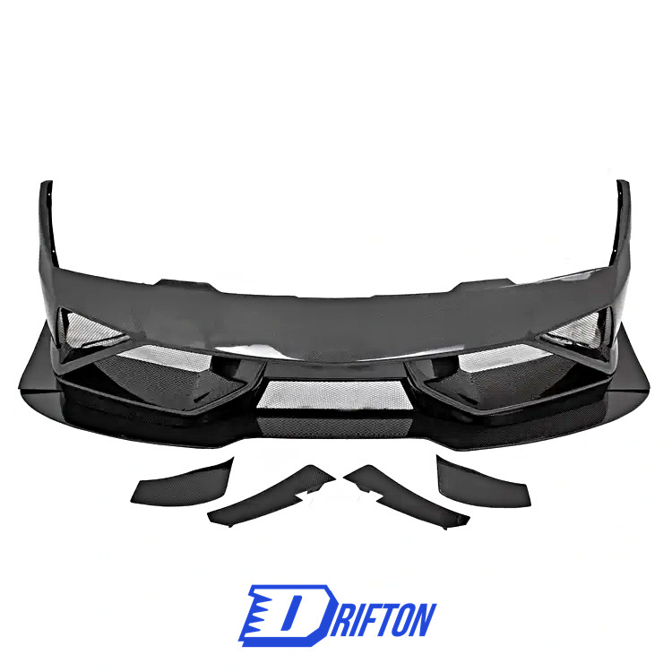 Super Trofeo Race Style Half Carbon Fiber Front Bumper For Lamborghini Gallardo LP550 LP560 LP570 2008-2014