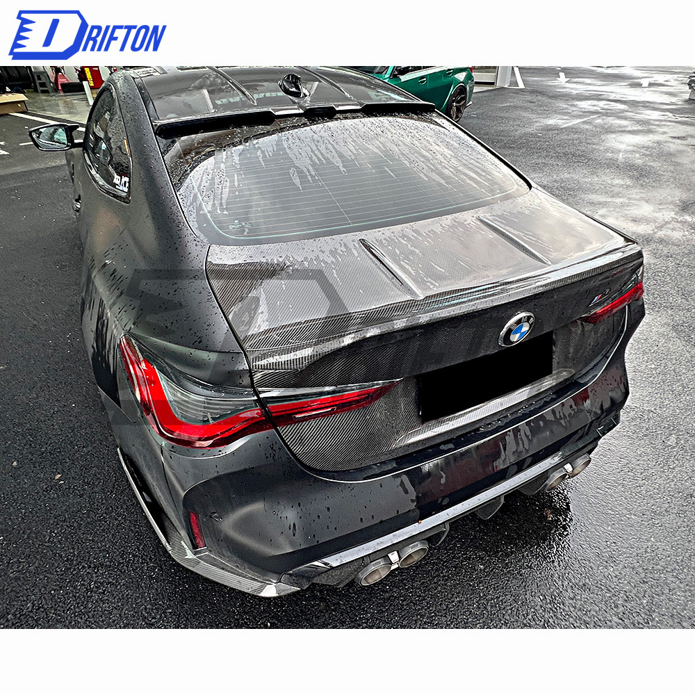 CSL Style Dry Carbon Fiber Roof Spoiler For BMW G80 M3 G82 M4 2020-2021