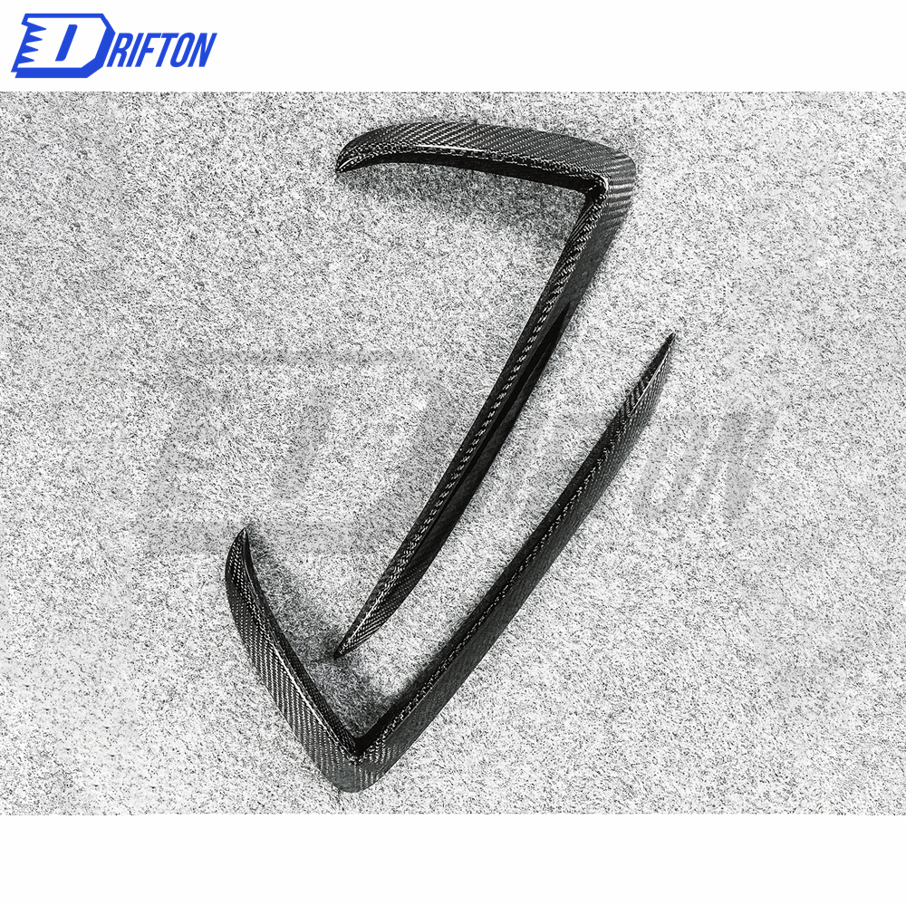 CMST Style Carbon Fiber Front Bumper Vent Trims For Tesla Model Y 2020-2021