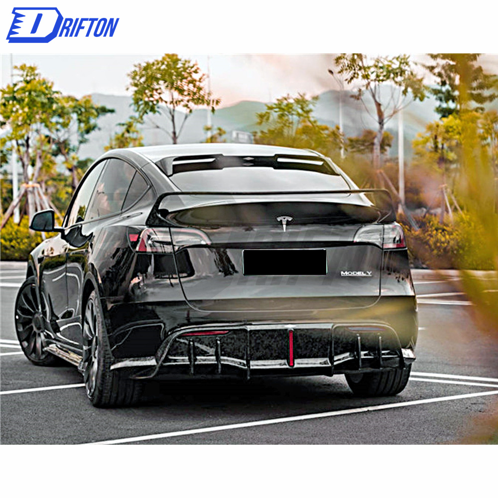 MIW Style Forged Dry Carbon Fiber Rear Diffuser For Tesla Model Y 2020-2021