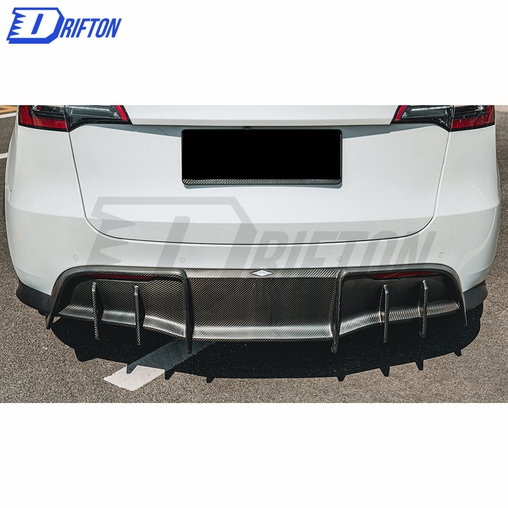 MIW Style Forged Dry Carbon Fiber Rear Diffuser For Tesla Model Y 2020-2021