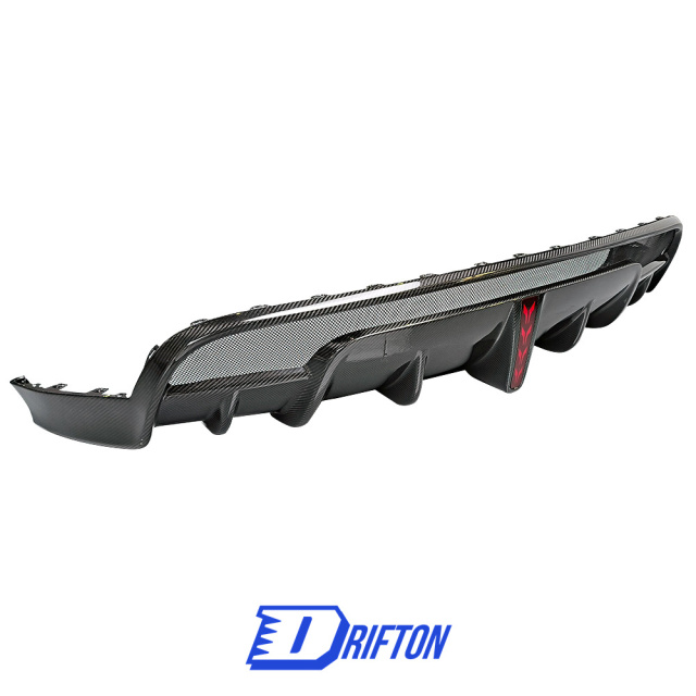 SD Style Dry Carbon Fiber Rear Diffuser For Tesla Model Y 2020-2021