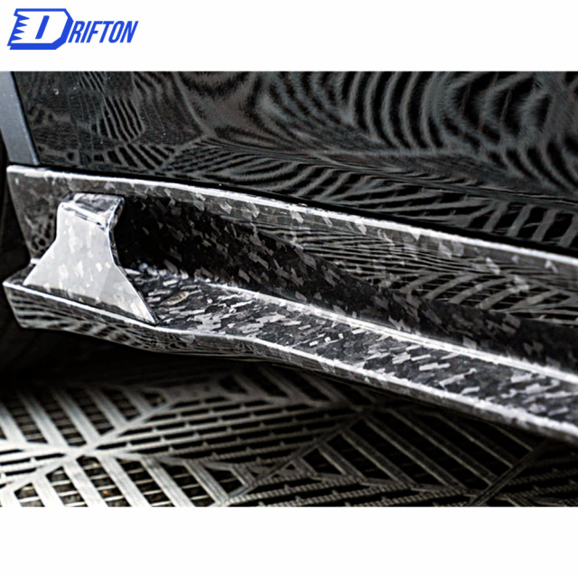 MIW Style Forged Dry Carbon Fiber Side Skirt For Tesla Model Y 2020-2021