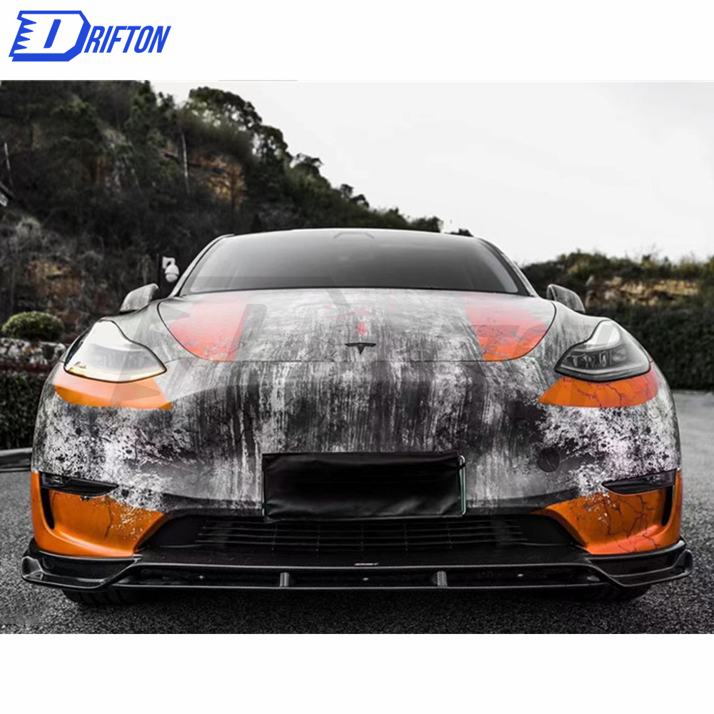 CMST Style Carbon Fiber Front Lip For Tesla Model Y 2020-2021