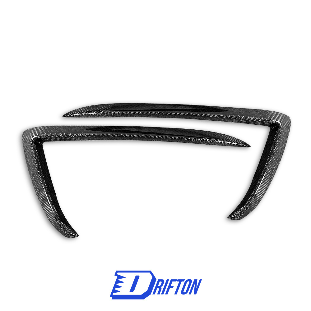 CMST Style Carbon Fiber Front Bumper Vent Trims For Tesla Model Y 2020-2021